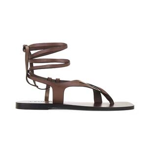 A.Emery Rita Tie Brown Leather Sandals
